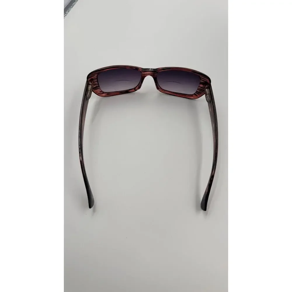 JM New York Reading Sun Glasses +3.00 Red Bifocal